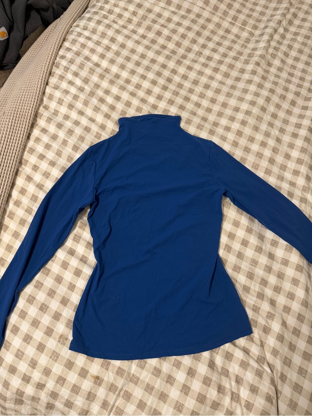 SKIMS Royal Blue Long-Sleeve Turtleneck Top